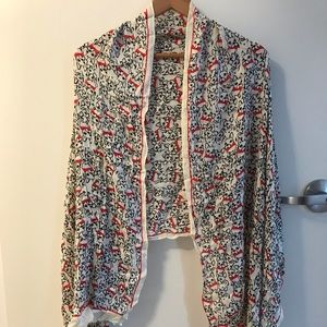 Super soft Talbots French bulldog scarf